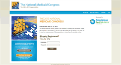 Desktop Screenshot of medicaidcongressportal.com