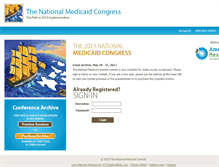 Tablet Screenshot of medicaidcongressportal.com